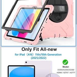 Pink Protective Case for iPad 11th/10th Gen